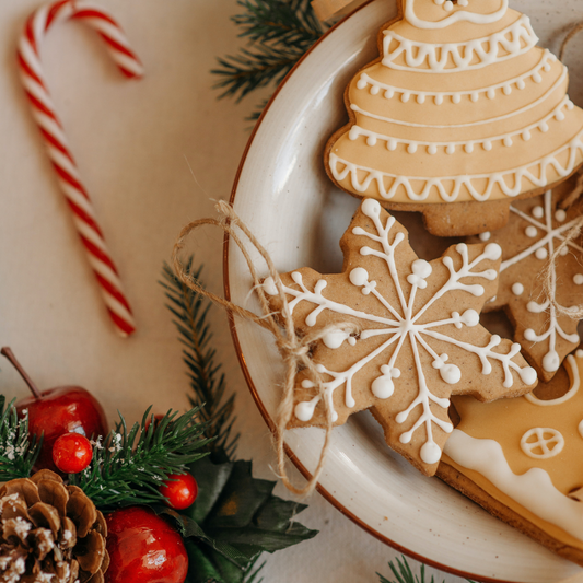 Frosted Gingerbread Cookies
