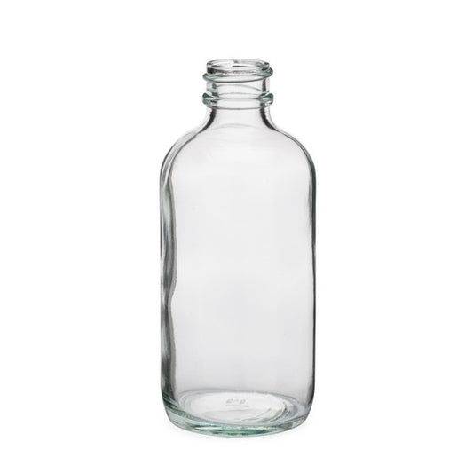 Glass Boston Round Bottles - Clear image 0