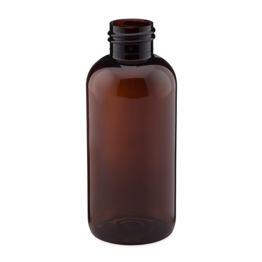 PET Boston Round Bottles - Amber image 0