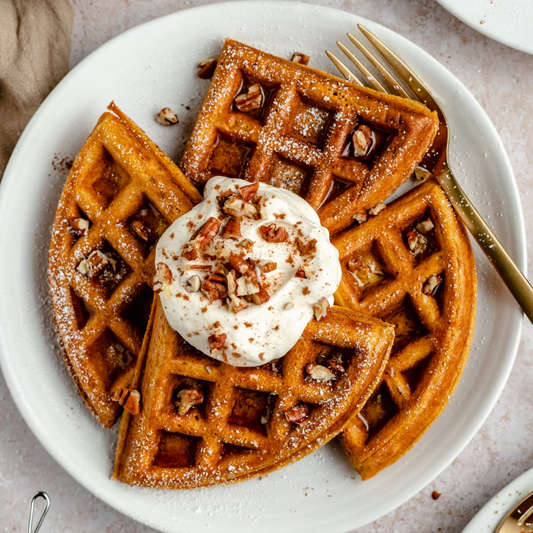 Nutty Pumpkin Waffles | Pumpkin Pecan Waffles Type image 0